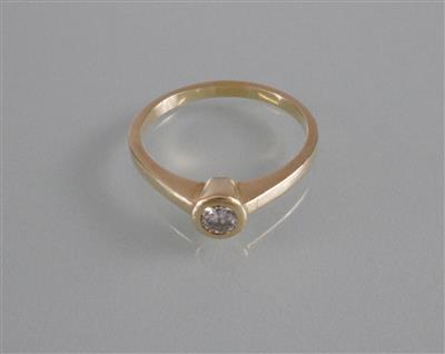 Brillantsolitär (Damen) ring - Arte, antiquariato e gioielli