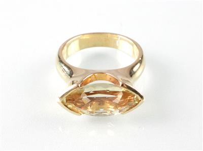Citrin (Damen) ring - Art, antiques and jewellery