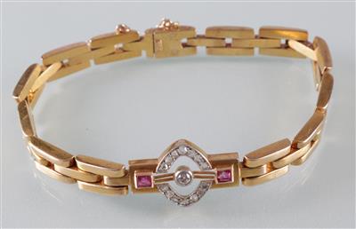 Diamant Rubinarmband - Arte, antiquariato e gioielli