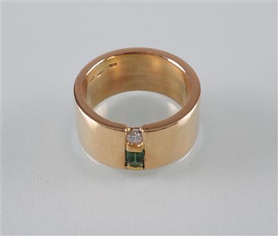 Turmalin Brillant (Damen) ring - Art, antiques and jewellery