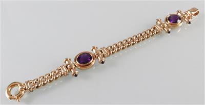 Amethyst Saphir Armband - Art, antiques and jewellery