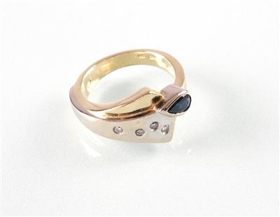 Brillant Saphir (Damen) ring - Umění, starožitnosti a šperky