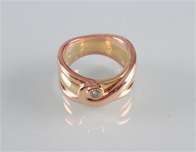 Brillantring zus. ca. 0,07 ct - Kunst, Antiquitäten und Schmuck