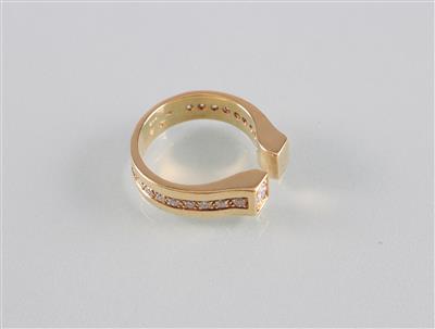 Brillantring zus. ca. 0,40 ct - Art, antiques and jewellery