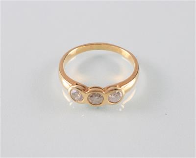 Brillantring zus. ca.0,65 ct - Kunst, Antiquitäten und Schmuck