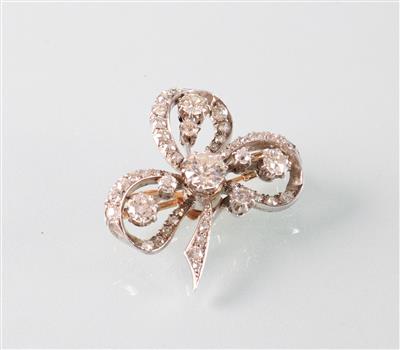 Diamantbrosche ca.3,30 ct - Art, antiques and jewellery