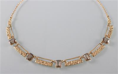 Collier mit Rauchquarzen - Arte, antiquariato e gioielli