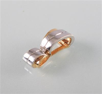 Brillantanhänger ca.0,10 ct - Umění, starožitnosti, šperky