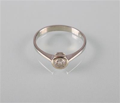 Brillantsolitärring ca.0,30 ct - Umění, starožitnosti, šperky