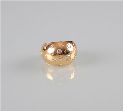 Diamant Brillantring zus. ca. 1,10 ct - Kunst, Antiquitäten und Schmuck
