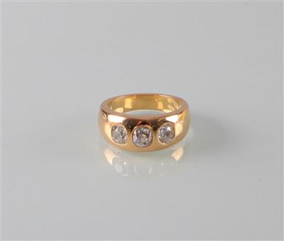 Diamantring zus. ca. 1,60 ct - Antiques, art and jewellery