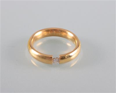 Brillant Solitärring 0,15 ct - Antiques, art and jewellery