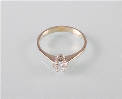 Brillant Solitärring ca. 0,45 ct - Umění, starožitnosti, šperky