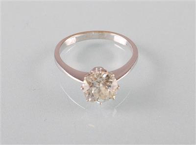 Diamantsolitärring ca. 2,50 ct - Kunst, Antiquitäten und Schmuck