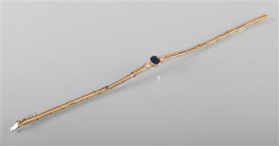 Saphir Brillantarmband zus. ca. 0,16 ct - Arte, antiquariato e gioielli