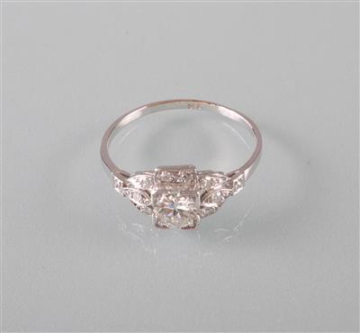 Diamant Brillantring zus. ca. 1,10 ct - Kunst, Antiquitäten und Schmuck