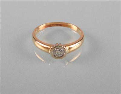 Brillantsolitärring ca.0,30 ct - Kunst, Antiquitäten und Schmuck