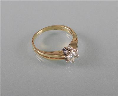 Brillantsolitärring ca.0,25 ct - Arte, antiquariato e gioielli