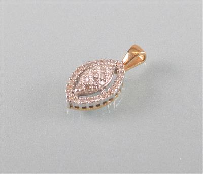 Diamantanhhänger zus. ca. 0,24 ct - Antiques, art and jewellery