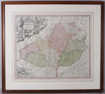 Landkarte Moravia - Antiques, art and jewellery