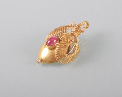 Rubin Brillantanhänger - Antiques, art and jewellery
