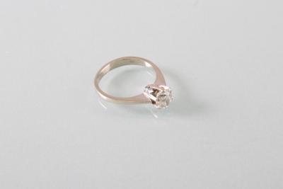 Diamant Solitärring ca. 0,90 ct - Umění, starožitnosti, šperky