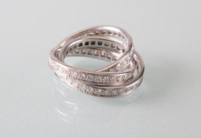 Cartier Ring "Trinity" mit Brillanten zus. ca. 1,80 ct - Umění, starožitnosti, šperky