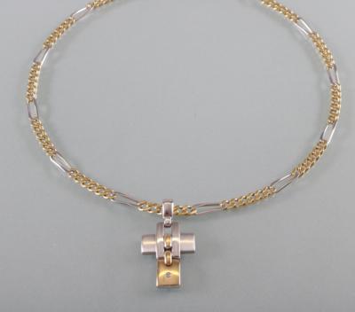 Halskette mit Kreuz - Kunst,Antiquitäten und Schmuck