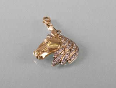 Diamantanhänger "Pferdekopf" - Kunst,Antiquitäten und Schmuck