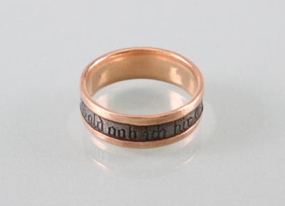 Ring "Gold gab ich für Eisen 1914 Ö S. K." - Klenoty, umění a starožitnosti