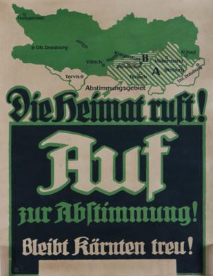 Plakat zur Kärntner Volksabstimmung - Klenoty, umění a starožitnosti