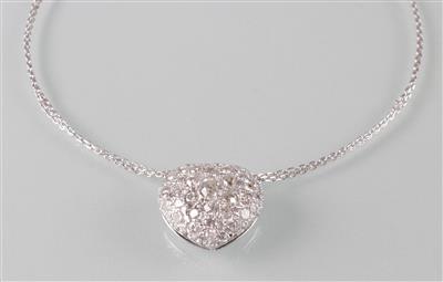 Diamant Collier "Herz" - Kunst, Antiquitäten und Schmuck