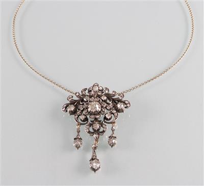 Diamantanhänger an Halskette - Arte, antiquariato e gioielli