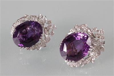 Amethyst Ohrclipse - Kunst, Antiquitäten und Schmuck