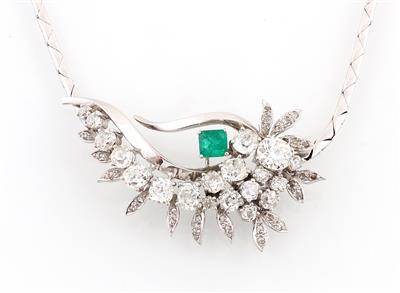 Diamant Smaragdcollier - Kunst, Antiquitäten und Schmuck