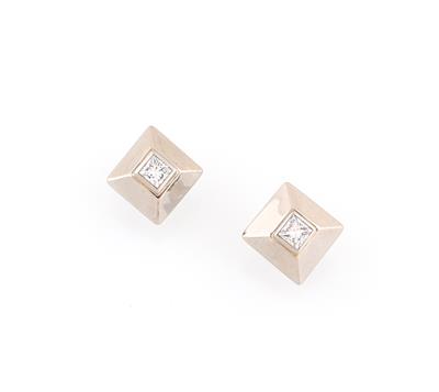 Diamantohrclips zus. ca.1,80 ct - Kunst, Antiquitäten und Schmuck