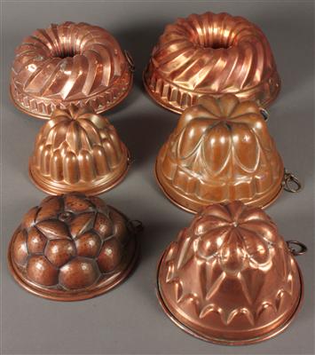 34 Back- und Puddingformen - Antiques, art and jewellery