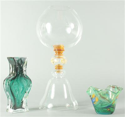 Pokal, 2 Vasen, 3 Zierfiguren "Fische und Clown", 1 Fazeletto - Kunst, Antiquitäten und Schmuck