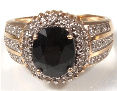 Saphir-Diamant-Damenring - Antiques, art and jewellery