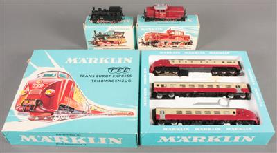 3 Modelleisenbahnen Märklin Modellnr. 3070, 3065 und 3029 - Arte, antiquariato e gioielli