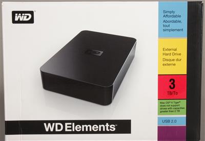 WD Elements Externe Festplatte 3TB USB 2.0 - Antiques, art and jewellery