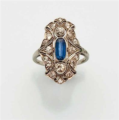 Art Deco-Diamantdamenring - Antiques, art and jewellery