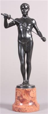 Bronzeskulptur "Der Fechter" - Kunst, Antiquitäten und Schmuck