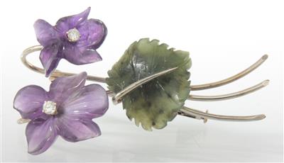 Blütenbrosche - Umění, starožitnosti, šperky