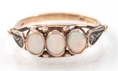 Opal-Diamant-Damenring - Antiques, art and jewellery