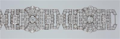 Art Déco-Brillant-Diamantarmband ca. 25 ct - Exklusive Juwelen und Antiquitäten