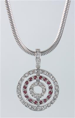 Brillant-Rubin-SaphirSmaragdwendeangehänge - Exklusive Juwelen und Antiquitäten