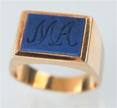 Lapis Lazuli-Siegelring - Umění, starožitnosti, šperky
