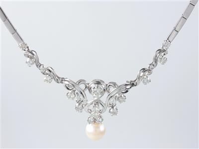 Brillantcollier ca. 2,20 ct - Umění, starožitnosti, šperky