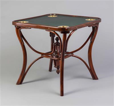 Jugendstil-Spieltisch Thonet Nr. 5 um 1905 - Kunst, Antiquitäten und Schmuck